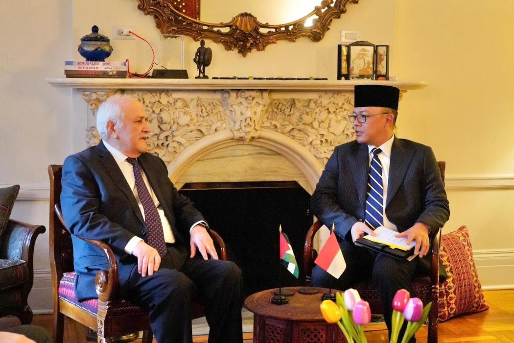 Menlu Sugiono Bertemu Wakil Tetap Palestina untuk PBB, Tegaskan Dukungan Indonesia