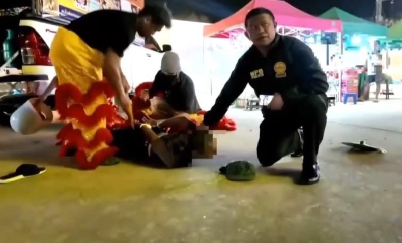Viral, Polisi Nyamar Jadi Barongsai Sergap Pencuri