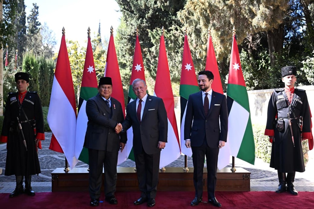 Bertemu Raja Yordania, Prabowo Tegaskan Dukung Solusi 2 Negara untuk Kemerdekaan Palestina