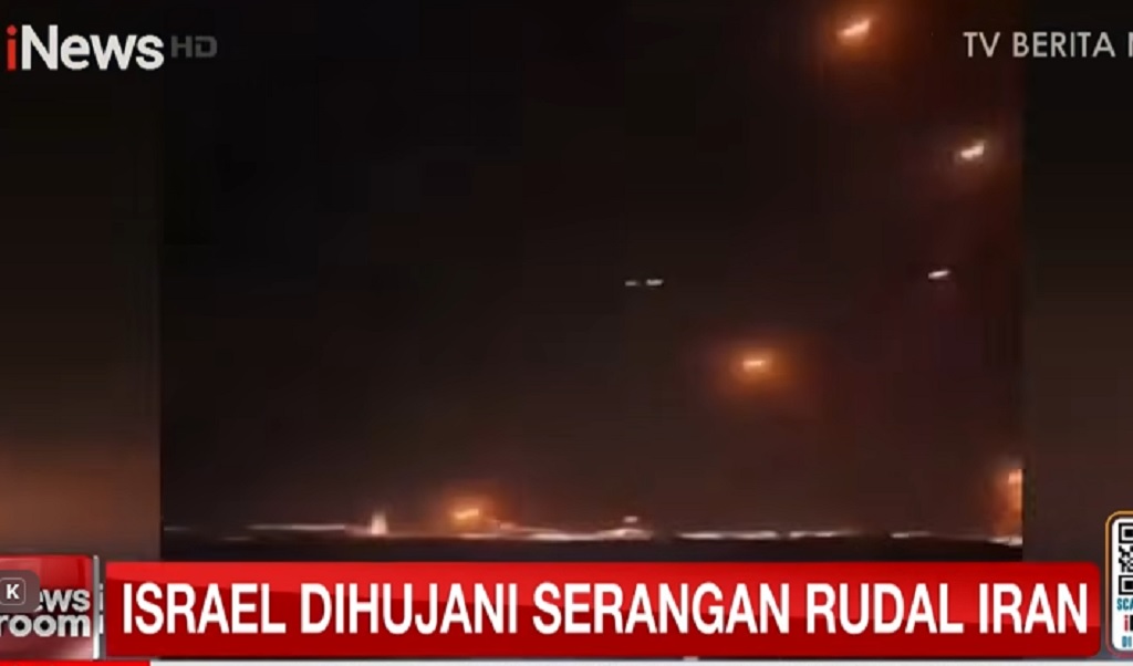 Iran Hujani Israel dengan Rudal Balistik, Kilang Minyak Bahrain Ikut Meledak