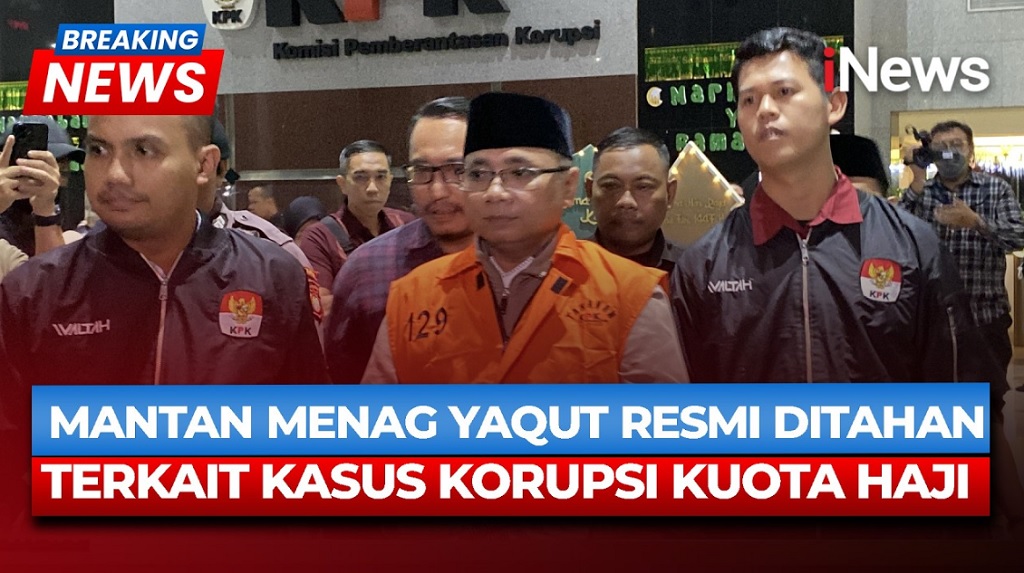 Eks Menag Yaqut Ditahan KPK, Tegaskan Tak Pernah Terima Sepeser pun