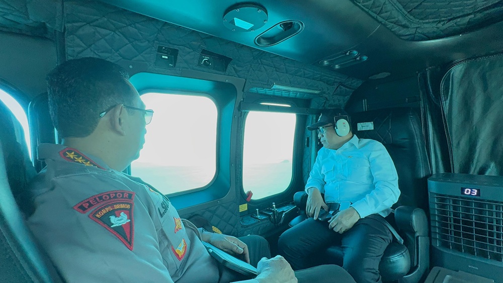 Kapolri, Panglima TNI hingga Menko PMK Patroli Udara Cek Kesiapan Mudik Lebaran di Pelabuhan Merak