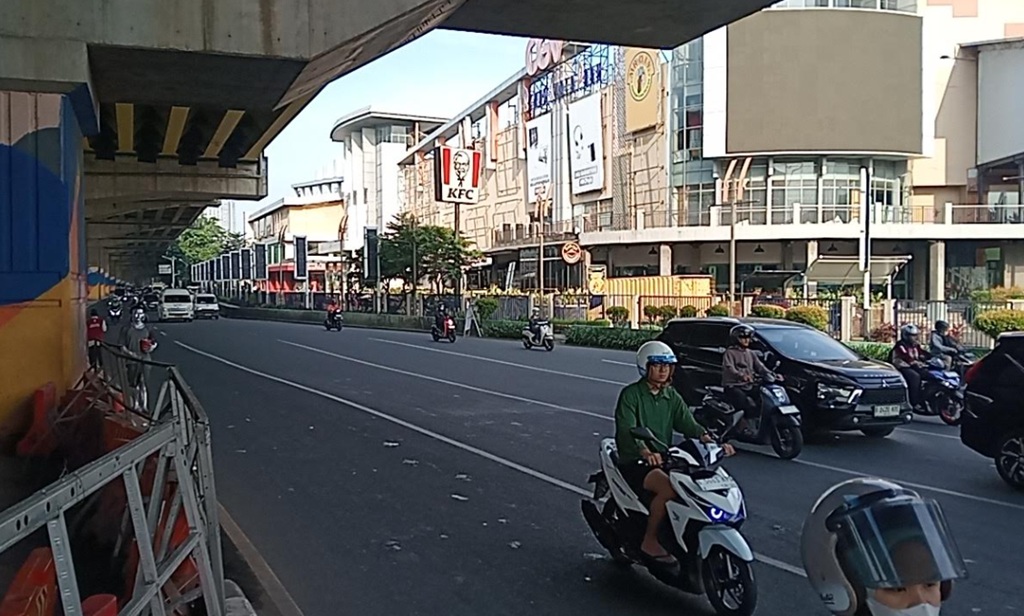 Lalin Jalan Kalimalang Masih Sepi Pemudik Pagi Ini