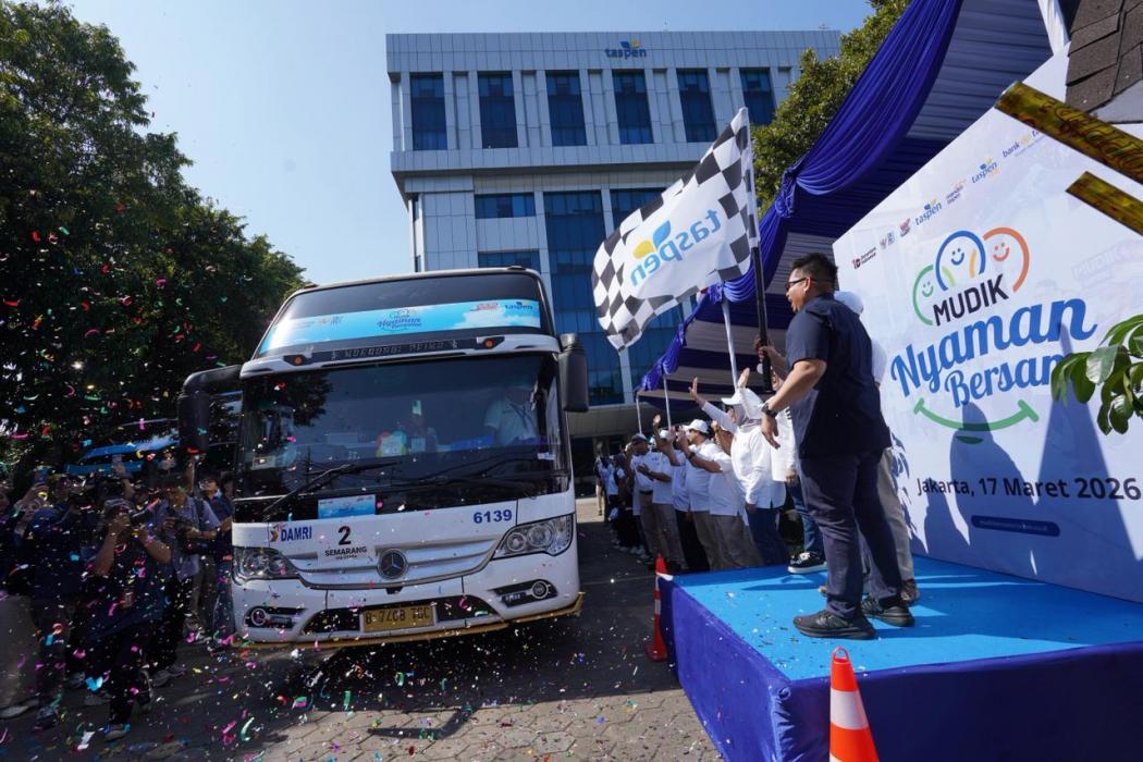 TASPEN Resmi Berangkatkan Ribuan Pemudik ke Berbagai Kota Tujuan