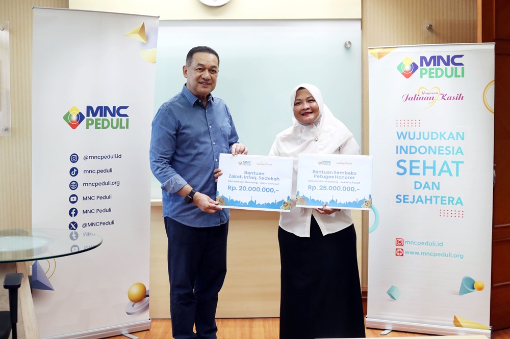 MNC Peduli Beri Bantuan ZIS dan Sembako untuk Petugas Honorer di Menteng