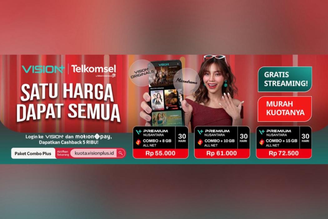 Obat Anti Bosan saat Perjalanan Mudik? Cek Combo Kuota Telkomsel Murah, Gratis Streaming Vision+