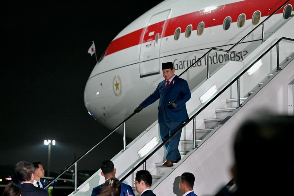 Prabowo Mendarat di Tokyo, Siap Bertemu Kaisar Naruhito dan PM Jepang