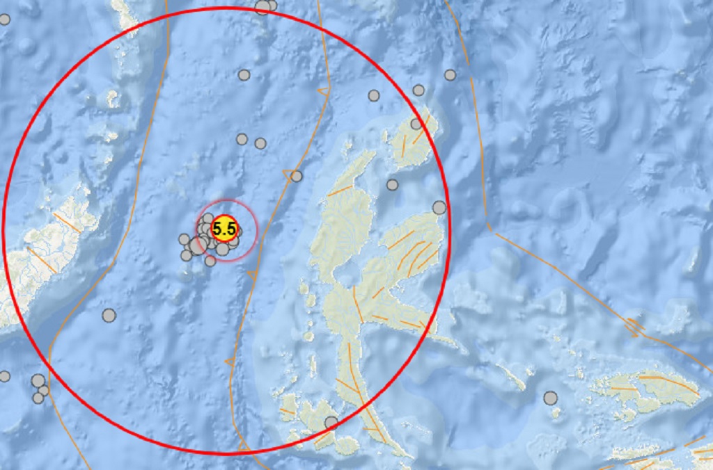 Gempa Terkini M 5,5 Guncang Jailolo Maluku Utara, BMKG: Berpusat di Laut