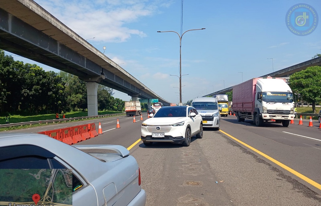 Libur Jumat Agung, Contraflow di Tol Jakarta-Cikampek Diberlakukan