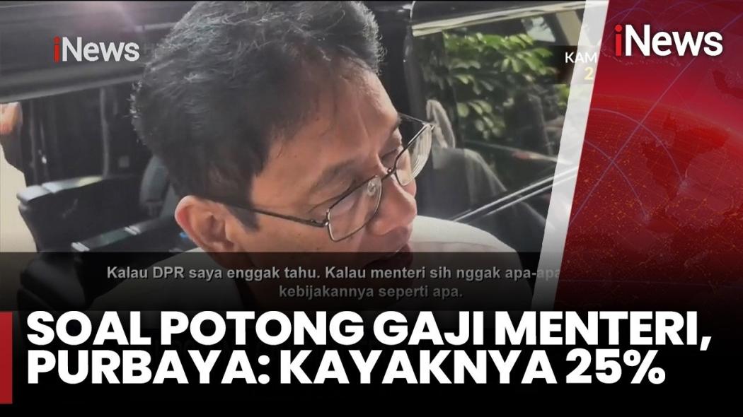 Menkeu Purbaya Buka Opsi Pangkas Gaji Menteri dan DPR Hingga 25 Persen
