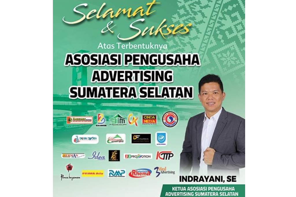 Asosiasi Pengusaha Advertising Palembang Dilantik, Siap Tingkatkan PAD dan Tertibkan Perizinan