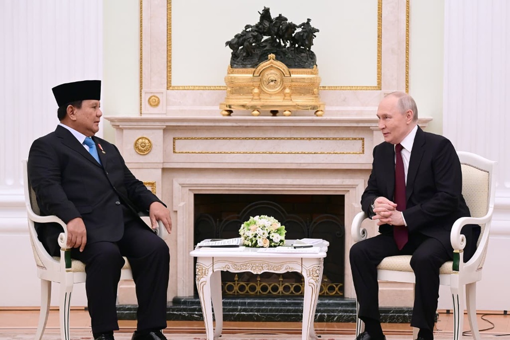 Prabowo dan Putin Sepakat Dorong Upaya-Upaya Perdamaian Dunia