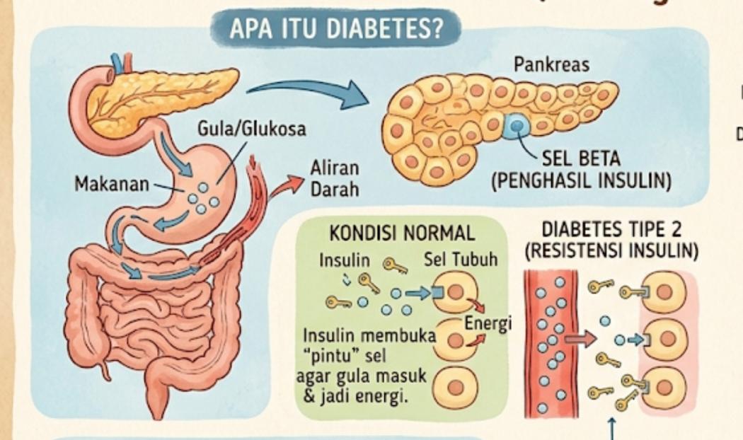 Hari Diabetes Nasional, Indonesia Peringkat Kelima Penderita Terbanyak di Dunia