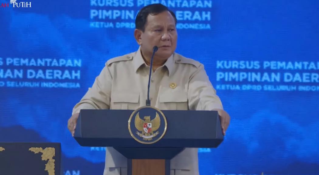 Pertemuan Prabowo dengan Ketua DPRD Digelar Tertutup: Saya Ingin Bicara dari Hati ke Hati