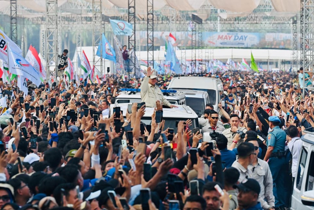 May Day di Monas, Buruh Sampaikan Harapan soal Perbaikan Sistem Kerja ke Prabowo