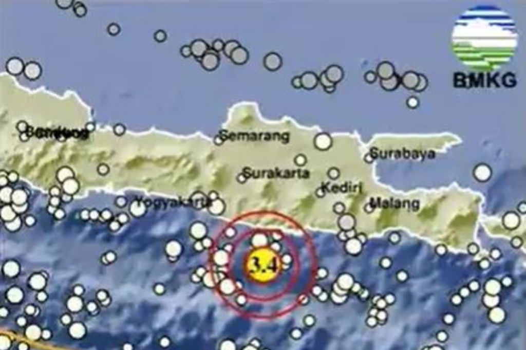 Gempa Hari Ini Magnitudo 3,4 Guncang Pacitan Jatim