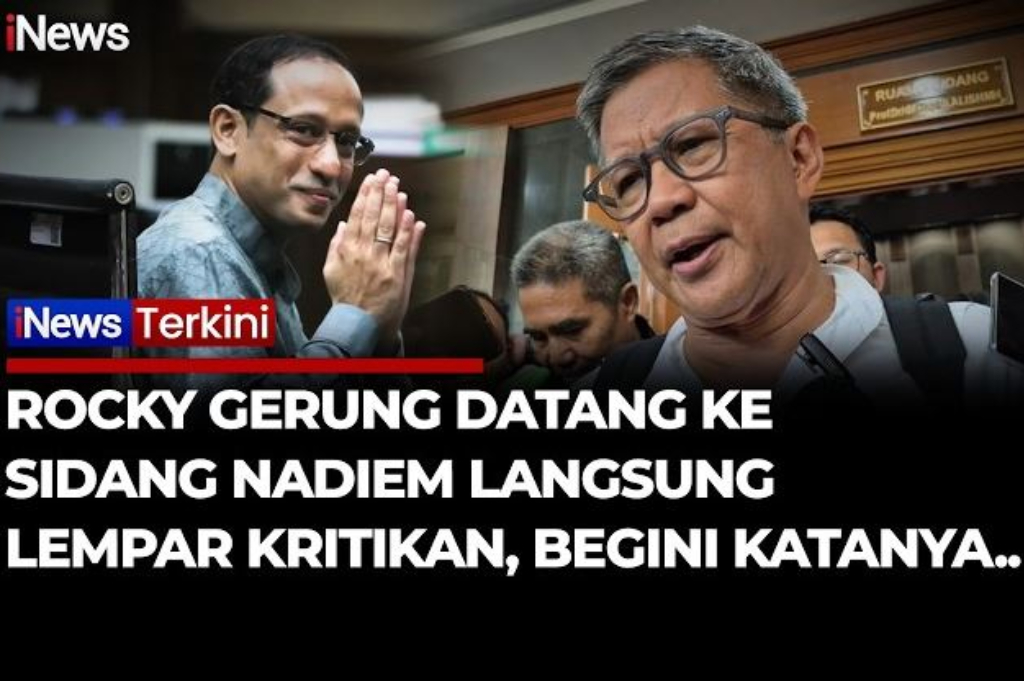 Rocky Gerung Datang ke Sidang Nadiem: Murni Hukum atau Ada Pesanan