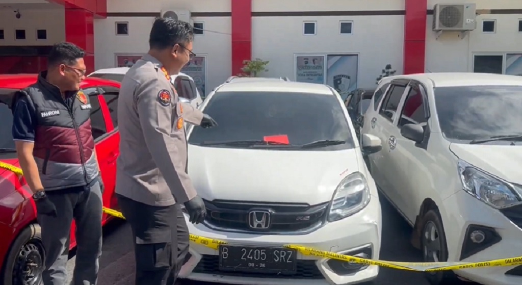 Polisi Tangkap 5 Debt Collector usai Gelapkan 247 Mobil Tarikan di Pangkalpinang