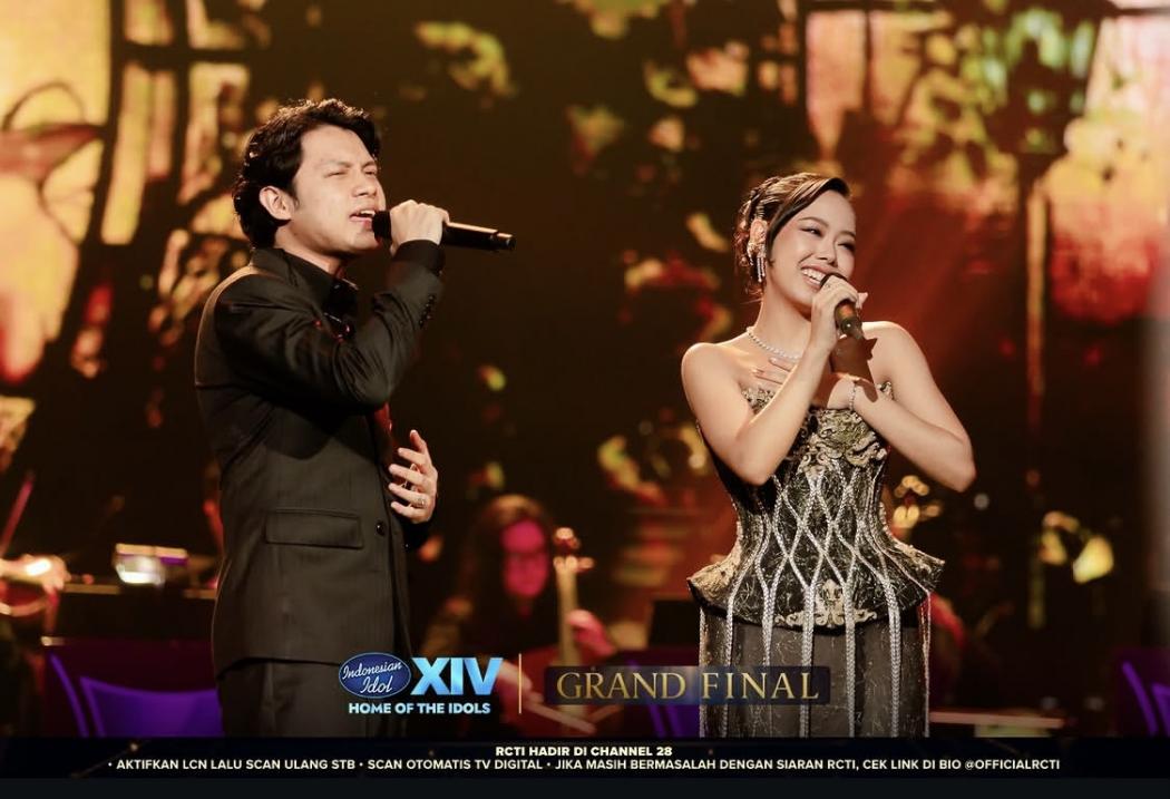 Super Romantis! Duet Celyna dan Rony Parulian Hipnotis Panggung Grand Final Indonesian Idol XIV