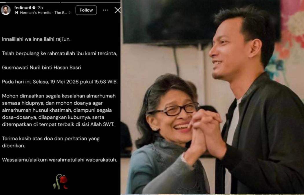 Fedi Nuril Berduka Ibunda Meninggal: Mohon Doanya Husnul Khatimah