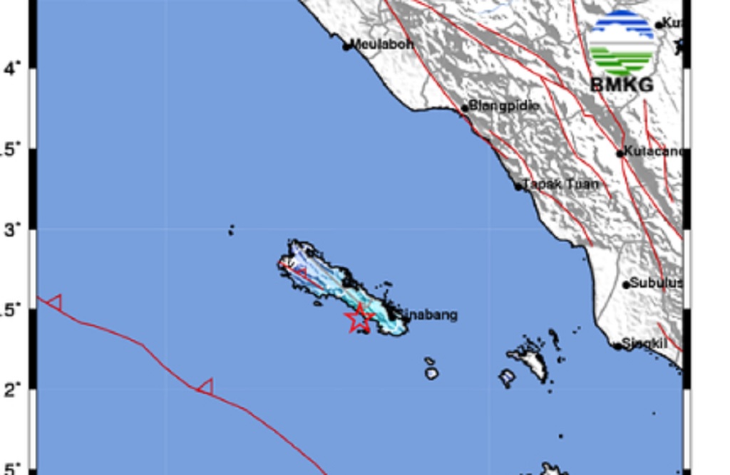Gempa Terkini M 4,5 Guncang Sinabang Aceh, Getaran Dirasakan hingga Simeuleu
