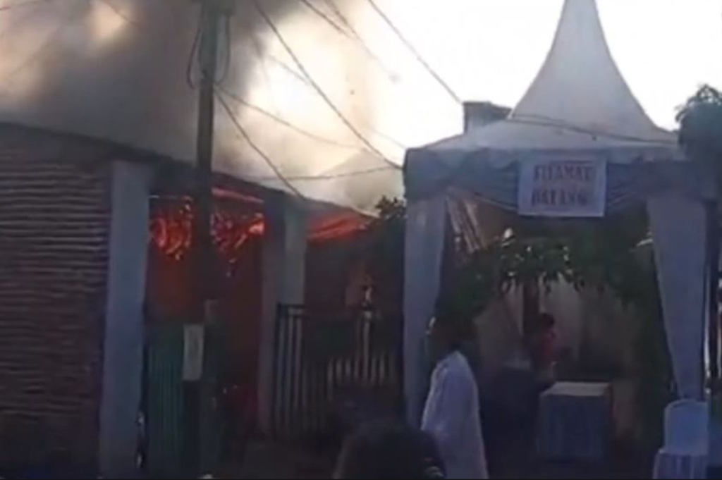 Rumah Tempat Hajatan Pernikahan di Jember Terbakar, Api Diduga akibat Kebocoran Gas