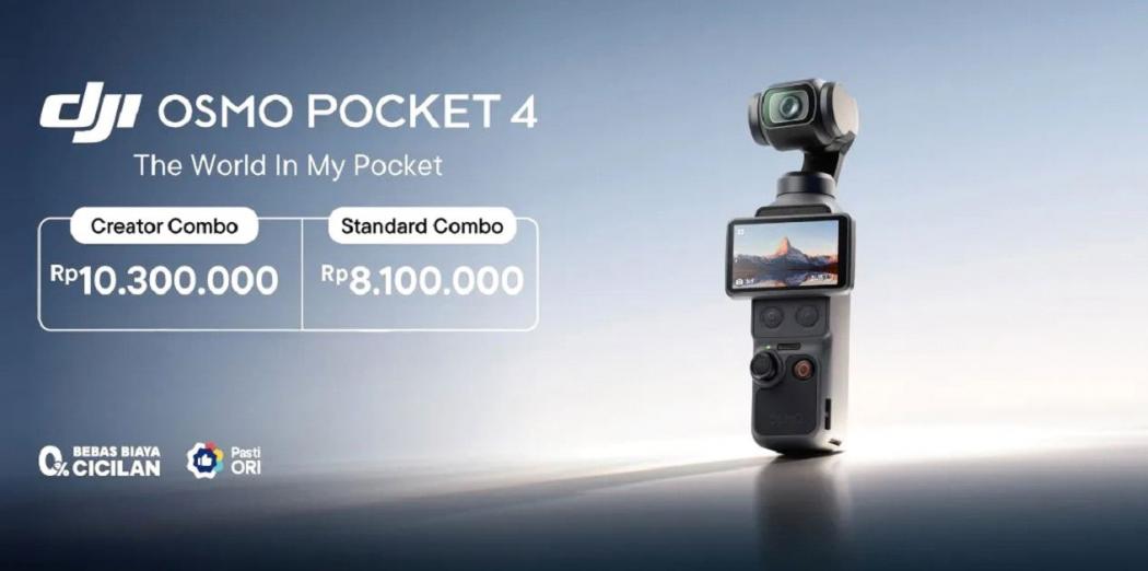 DJI Osmo Pocket 4 Resmi Meluncur di Indonesia, Ini 5 Keunggulan yang Menonjol