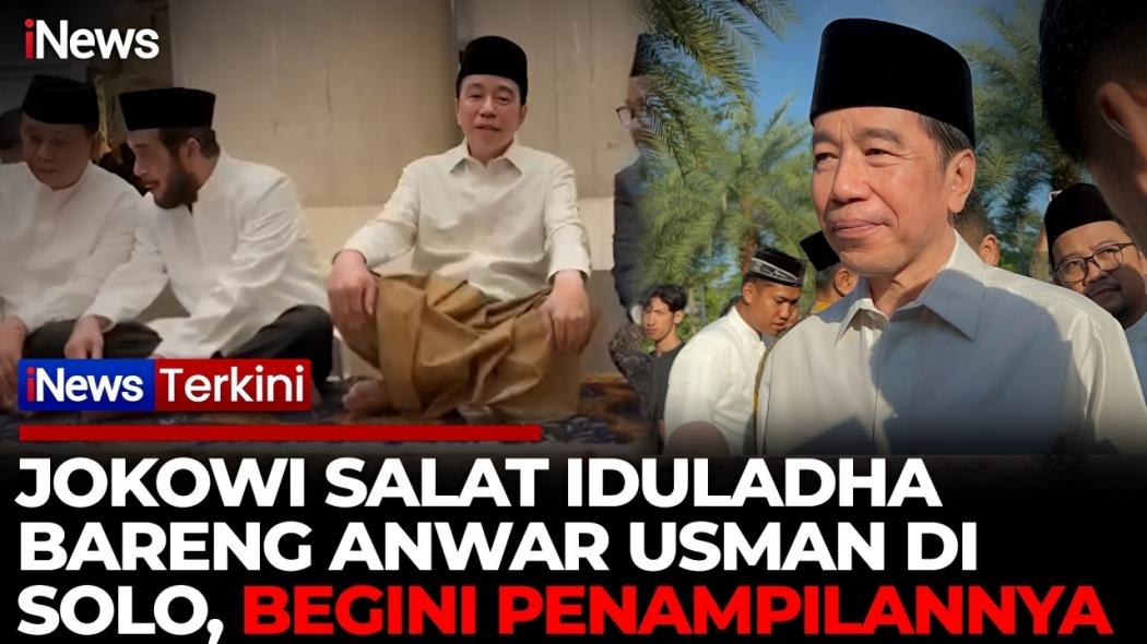 Jokowi Salat Iduladha 2026 di Masjid Zayed Solo, Didampingi Iriana dan Anwar Usman