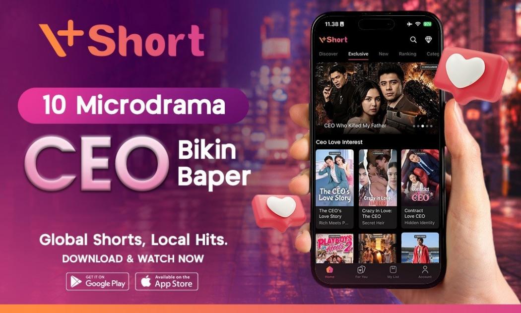 Kisah CEO Dingin sampai Cowok Sultan, Ini Microdrama V+Short Wajib Ditonton