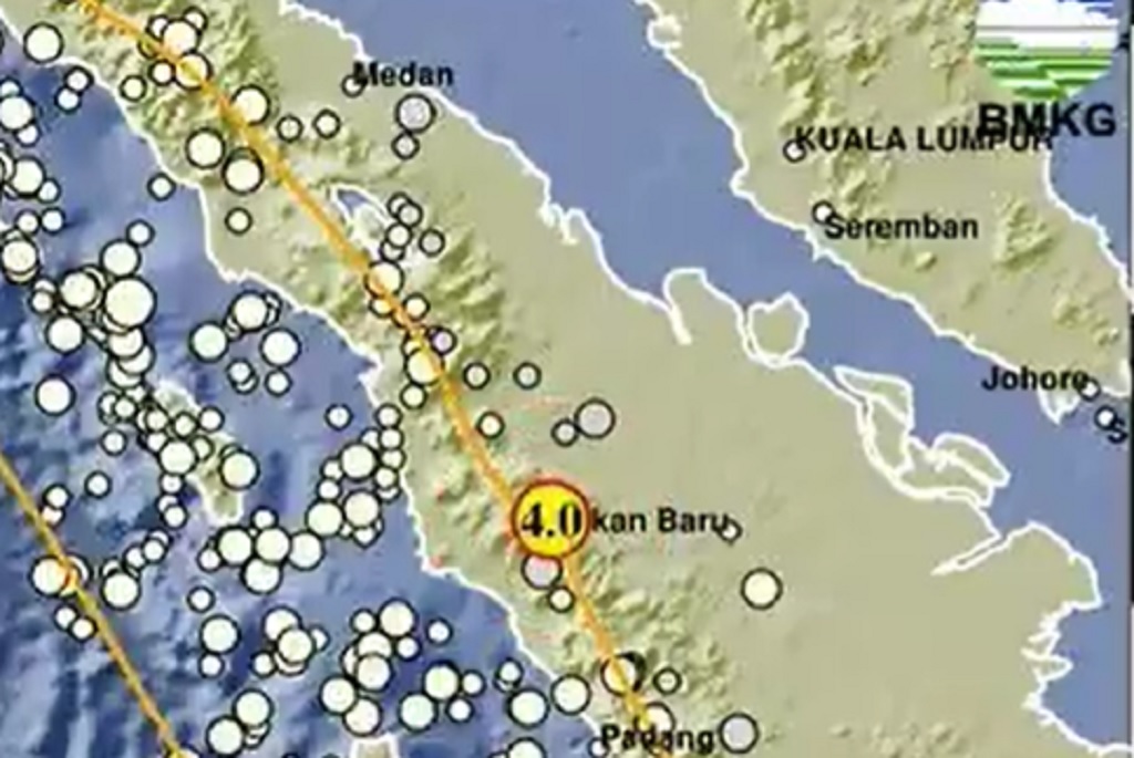 Gempa Hari Ini M 4,0 Guncang Pasaman Sumbar, Berpusat di Darat