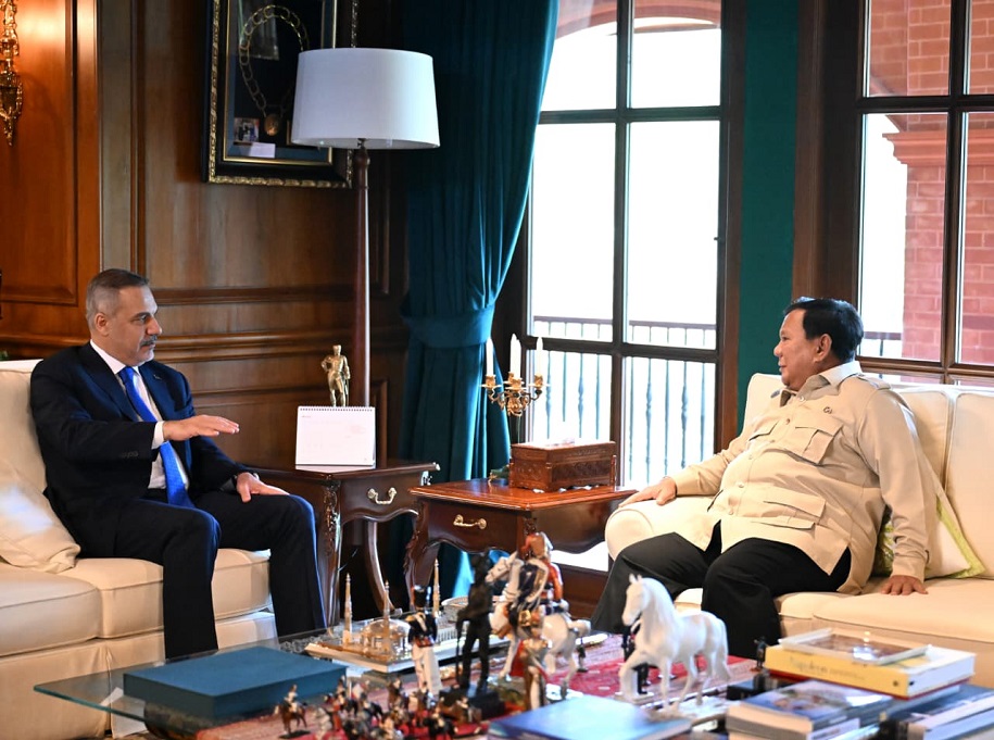 Prabowo Terima Kunjungan Menlu Turki di Hambalang, Ini yang Dibahas 