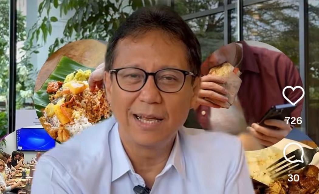 Sering Makan Sambil Main HP, Menkes Sebut Kebiasaan Paling Buruk Orang Indonesia