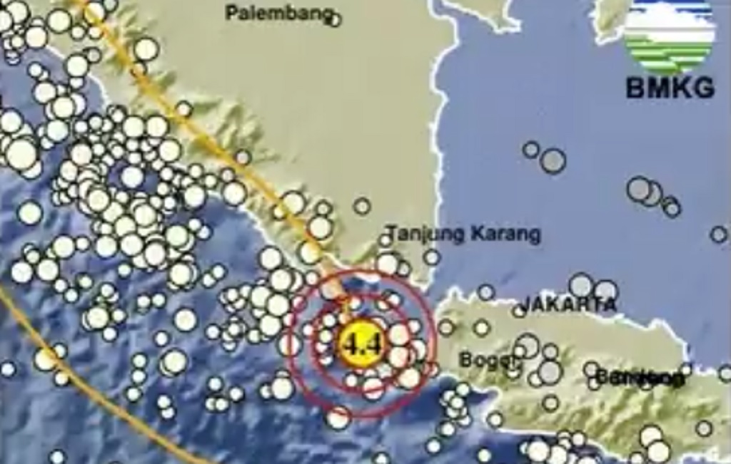 Gempa Hari Ini M 4,4 Guncang Sumur Banten, Berpusat di Laut