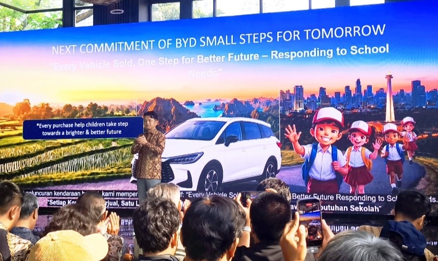 BYD Ungkap Sisihkan Setiap Penjualan Mobil Bantu Sekolah Anak Indonesia