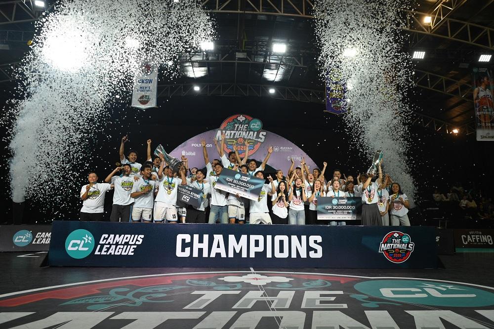 Perbanas Putra dan UBAYA Putri Pecah Telur, Juara Perdana Campus League Basketball 2026