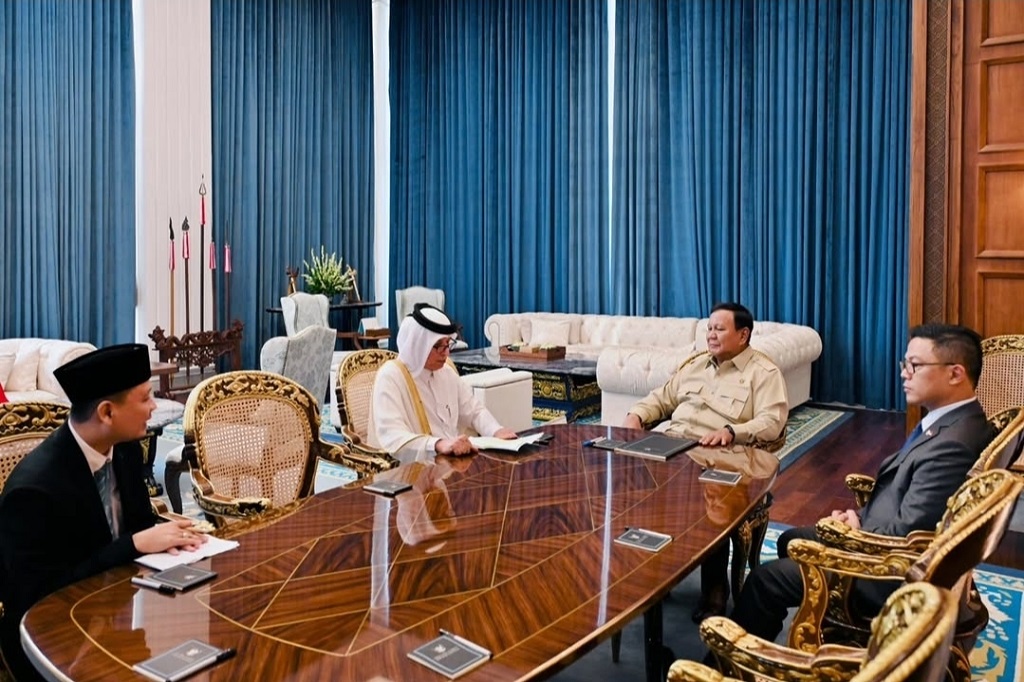 Prabowo Terima Kunjungan Menlu Qatar di Istana, Ini 3 Poin yang Dibahas 