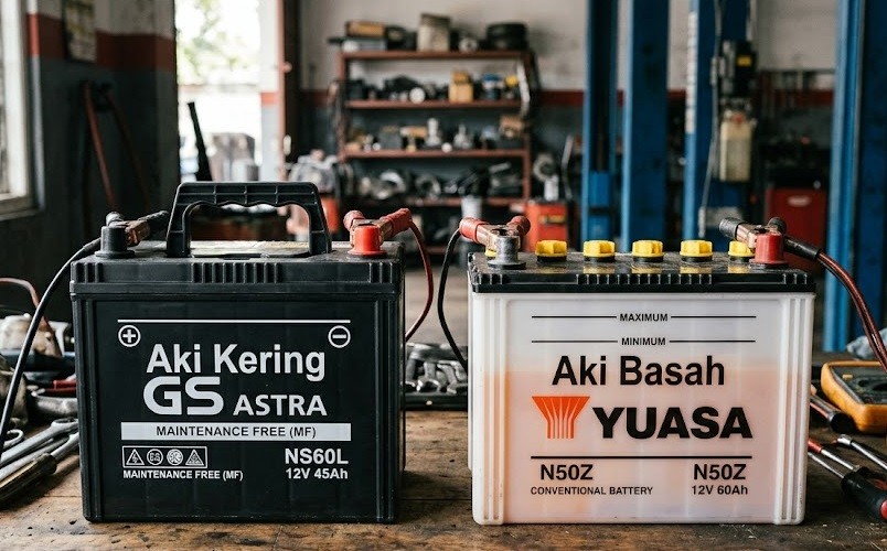 Aki Basah Vs Aki Kering, Mana Lebih Awet?