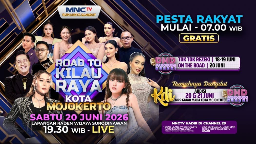Road to Kilau Raya: MNCTV Hadir Meriahkan Hari Jadi Kota Mojokerto Ke-108