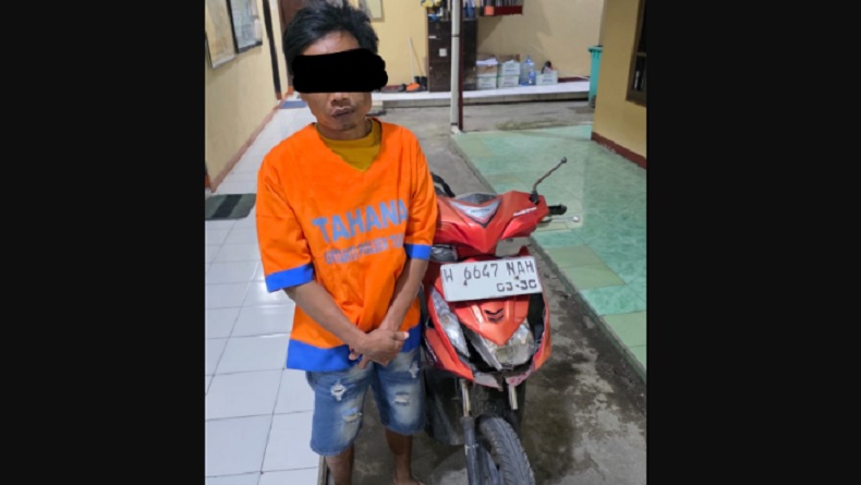 Teriakan Maling Gagalkan Pencurian Motor di Permakaman Sidoarjo, Pelaku Ditangkap Warga 