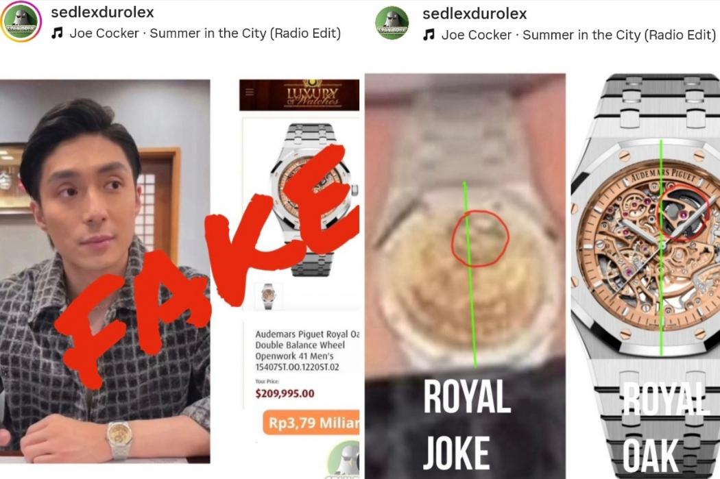 Giorgio Antonio Dituding Pakai Jam Tangan Palsu Rp3,7 Miliar, Jadi Perbincangan di Media Sosial