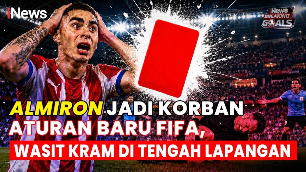 Miguel Almiron Jadi Pemain Pertama yang Dikartu Merah Akibat Tutup Mulut di Piala Dunia 2026