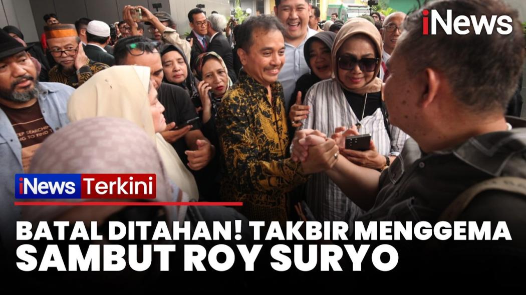 Roy Suryo dan Dokter Tifa Batal Ditahan, Takbir Pendukung Menggema di Kejari Jaksel