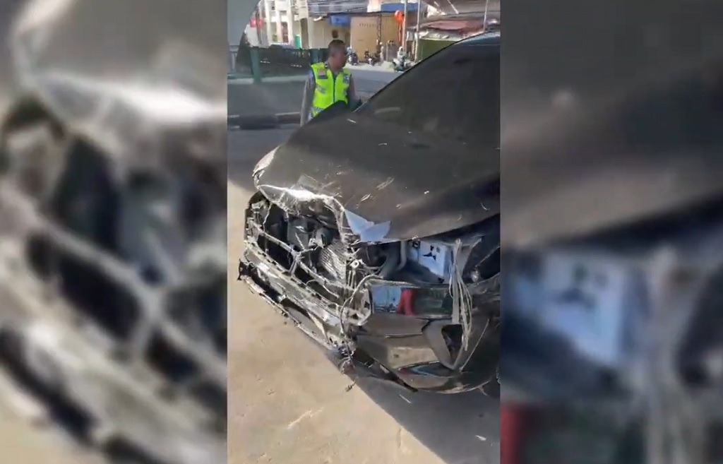 Oknum Polisi Viral Nekat Tabrak Mobil di Medan Diperiksa Propam Polda Sumut