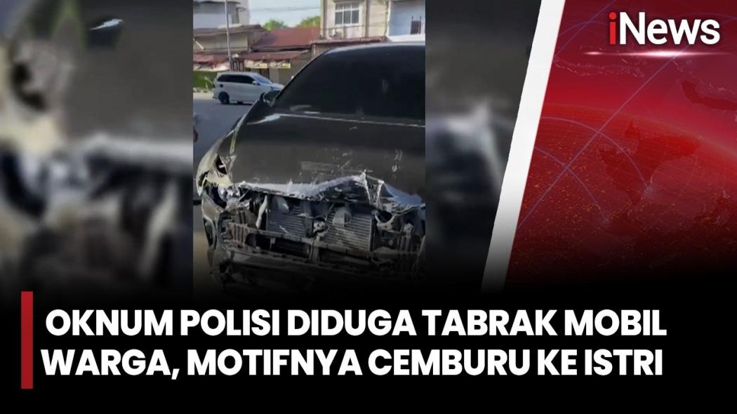 Diduga Cemburu, Oknum Polisi Kejar dan Tabrak Honda CRV Berulang Kali di Medan