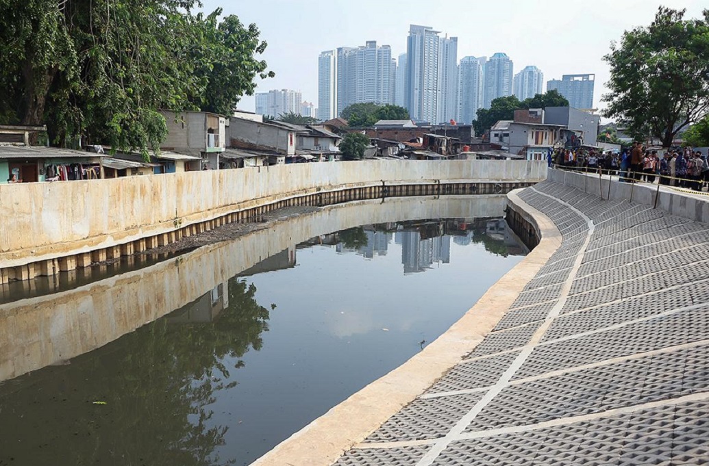 Pramono Puji Penataan Kali Grogol: Jadi Contoh Pengendalian Banjir