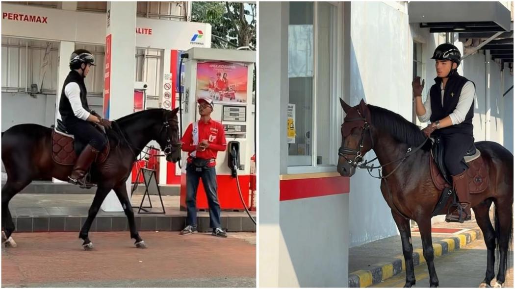 Viral Saaih Halilintar Naik Kuda Keliling Kota, Netizen Syok!