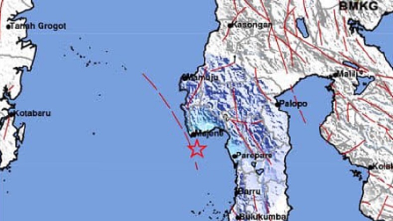 Gempa Bumi Magnitudo 4,7 Guncang Polewali Mandar, Getaran Terasa hingga Makassar
