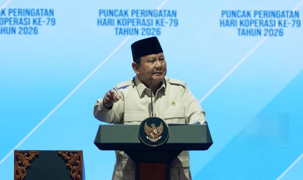 Prabowo Singgung Kekalahan Pilpres: Saya Merasa Gerakan Koperasi Selalu Berada Bersama