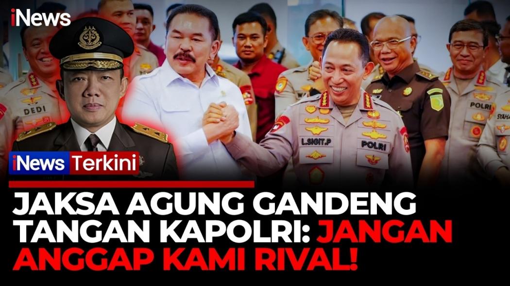 Momen Jaksa Agung Gandeng Tangan Kapolri, Usai Heboh Kasus Febrie Adriansyah: Jangan Anggap Kami Rival!