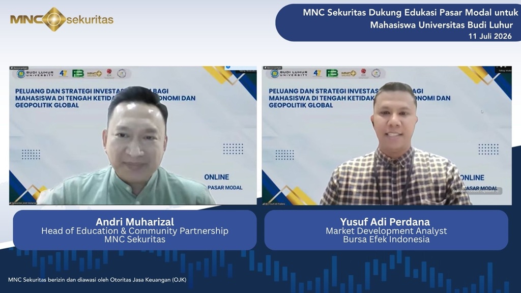 MNC Sekuritas Dorong Literasi Pasar Modal Mahasiswa Universitas Budi Luhur dengan Kegiatan Ini